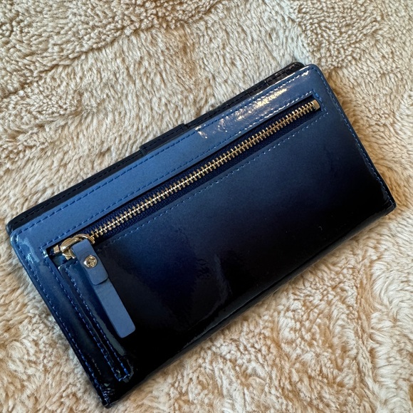Kate Spade Ombre Blue Storybook Bifold Wallet - Picture 3 of 3